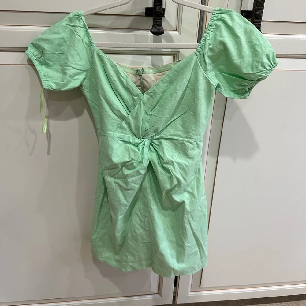 CAMILA COELHO Georgie Dress in Soft Mint (D8) - Picture 4 of 6